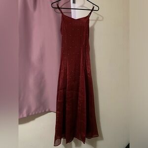 Good Girl Burgundy Dress